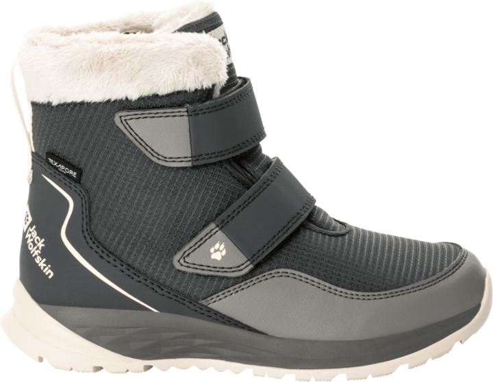 Jack Wolfskin Kids' Polar Wolf Texapore Mid Velcro Smokey Grey Jack Wolfskin