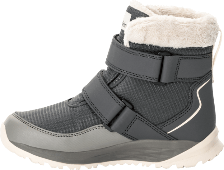 Jack Wolfskin Kids' Polar Wolf Texapore Mid Velcro Smokey Grey Jack Wolfskin