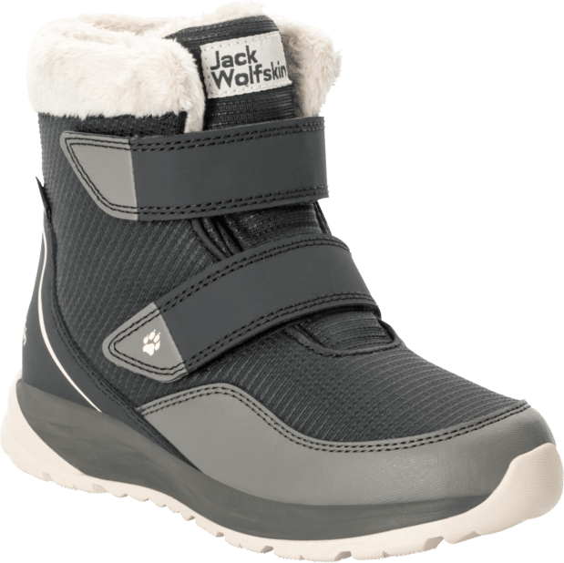 Jack Wolfskin Kids' Polar Wolf Texapore Mid Velcro Smokey Grey Jack Wolfskin