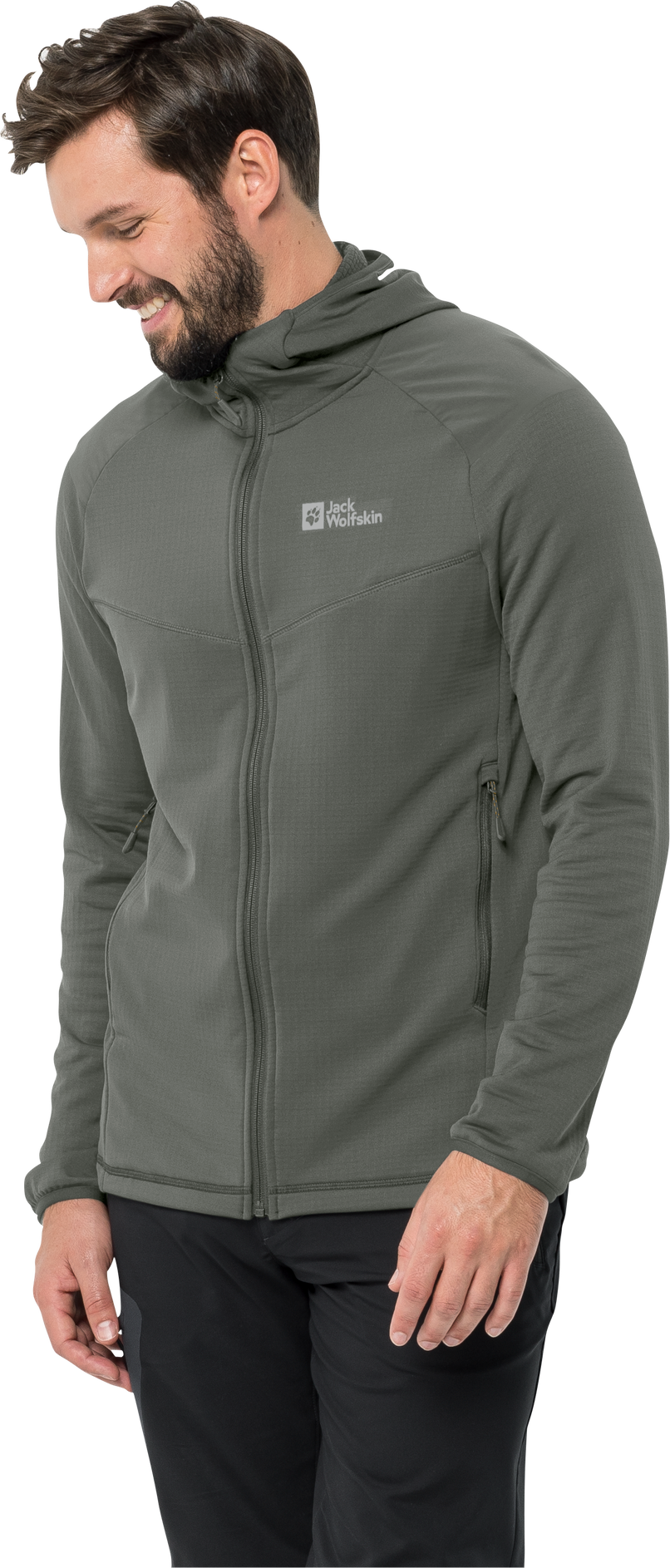 Jack Wolfskin Chaqueta Polar Hombre - Blattsteig Full Zip - gecko green