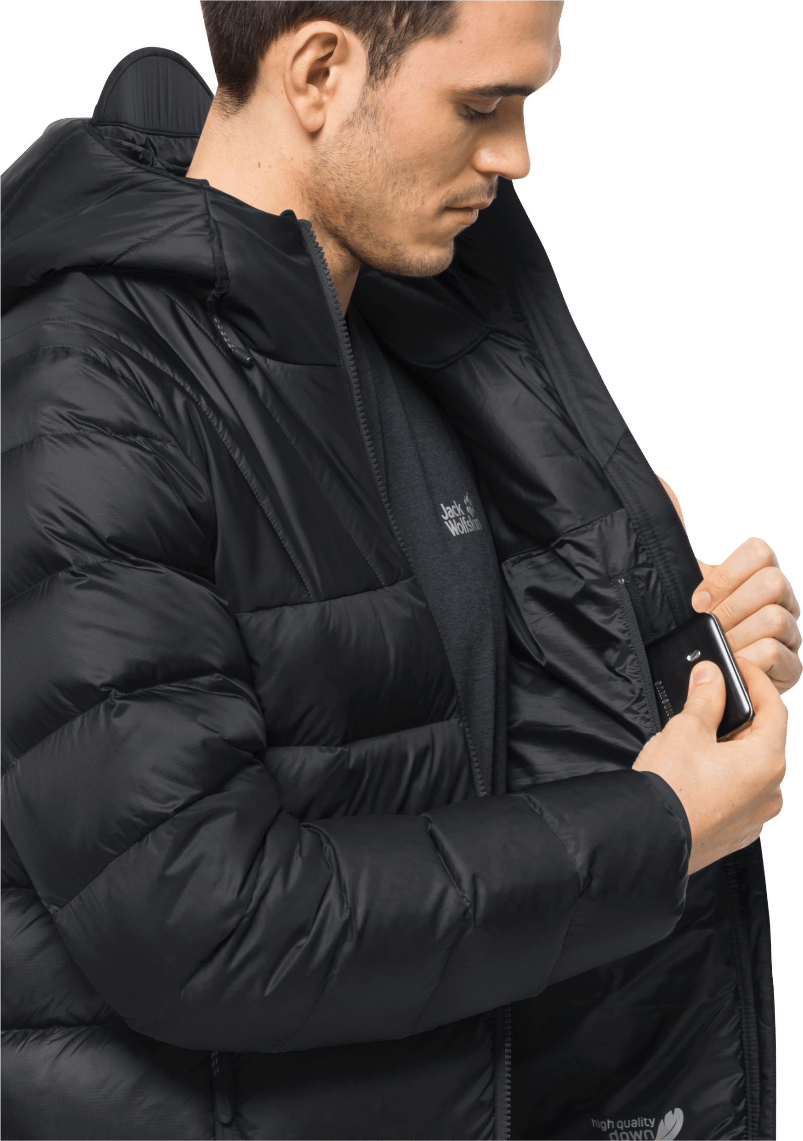 Jack Wolfskin Men s Nebelhorn Down Hoody Black Buy Jack Wolfskin Men s Nebelhorn Down Hoody Black here Outnorth