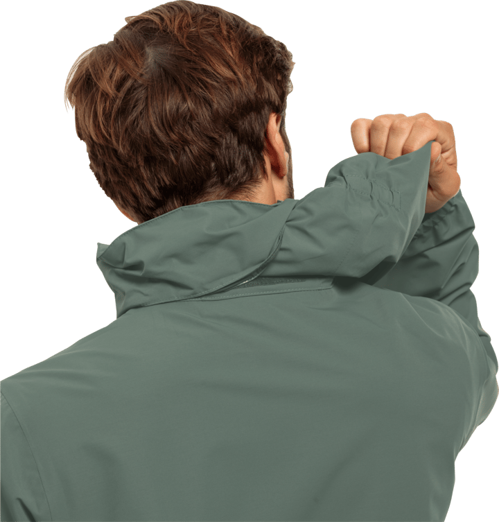 Jack Wolfskin Men's Stormy Point 2-Layer Jacket Hedge Green Jack Wolfskin