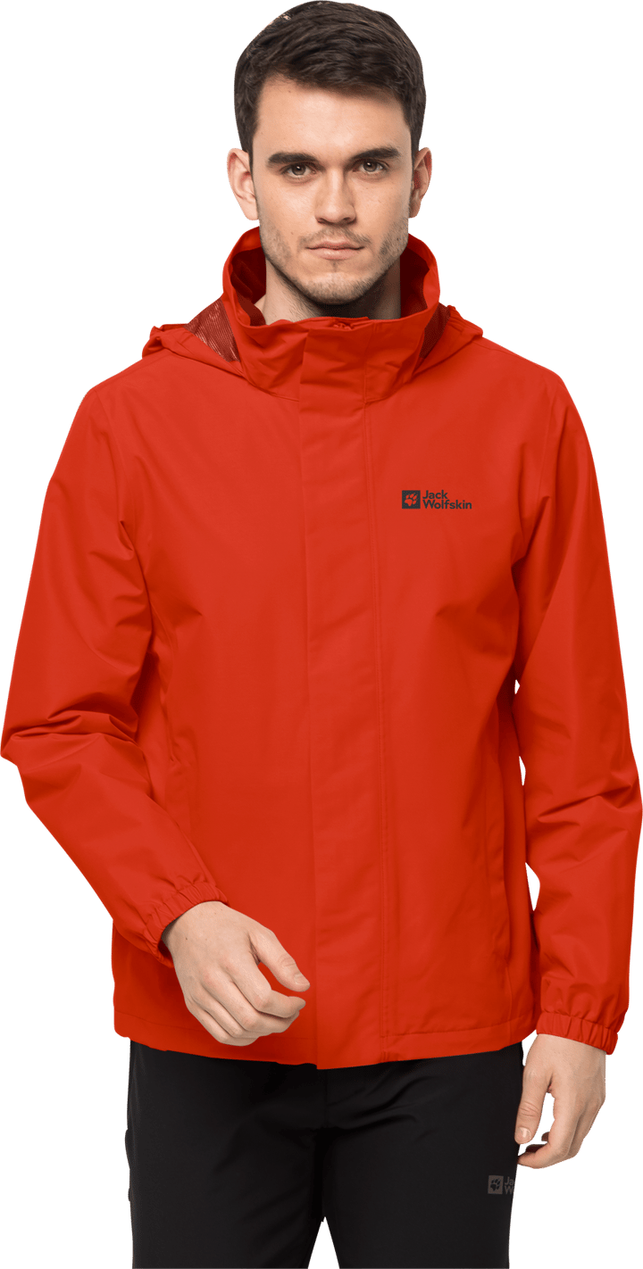 Jack Wolfskin Men's Stormy Point 2-Layer Jacket Strong Red Jack Wolfskin