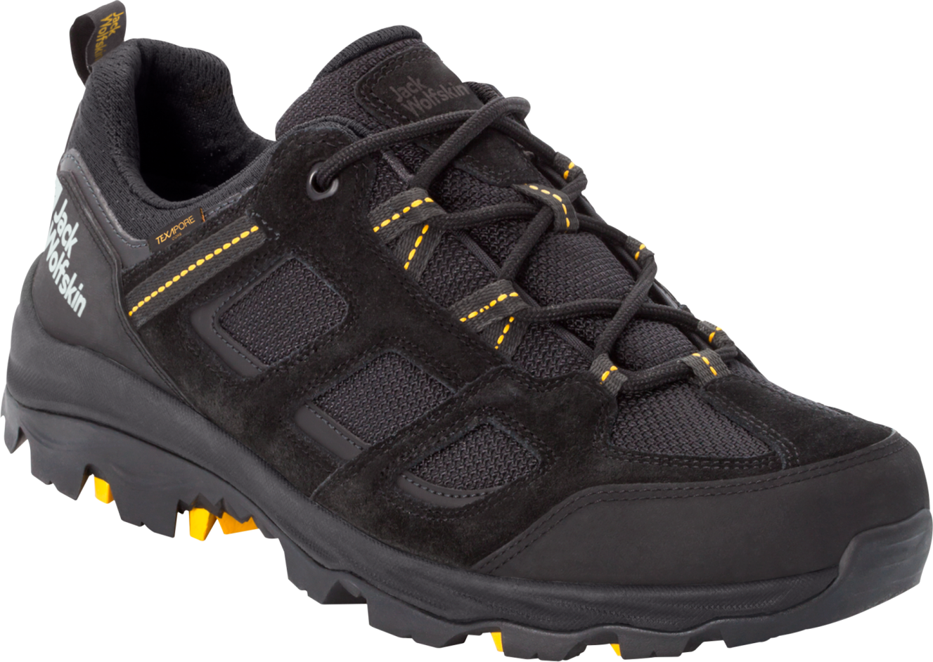 Jack Wolfskin Men’s Vojo 3 Texapore Low Black/Burly Yellow XT