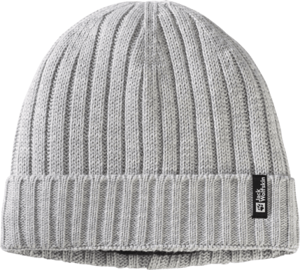 Jack Wolfskin Rib Knit Beanie Grey Heather