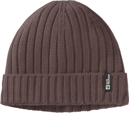 Jack Wolfskin Rib Knit Beanie Red Earth