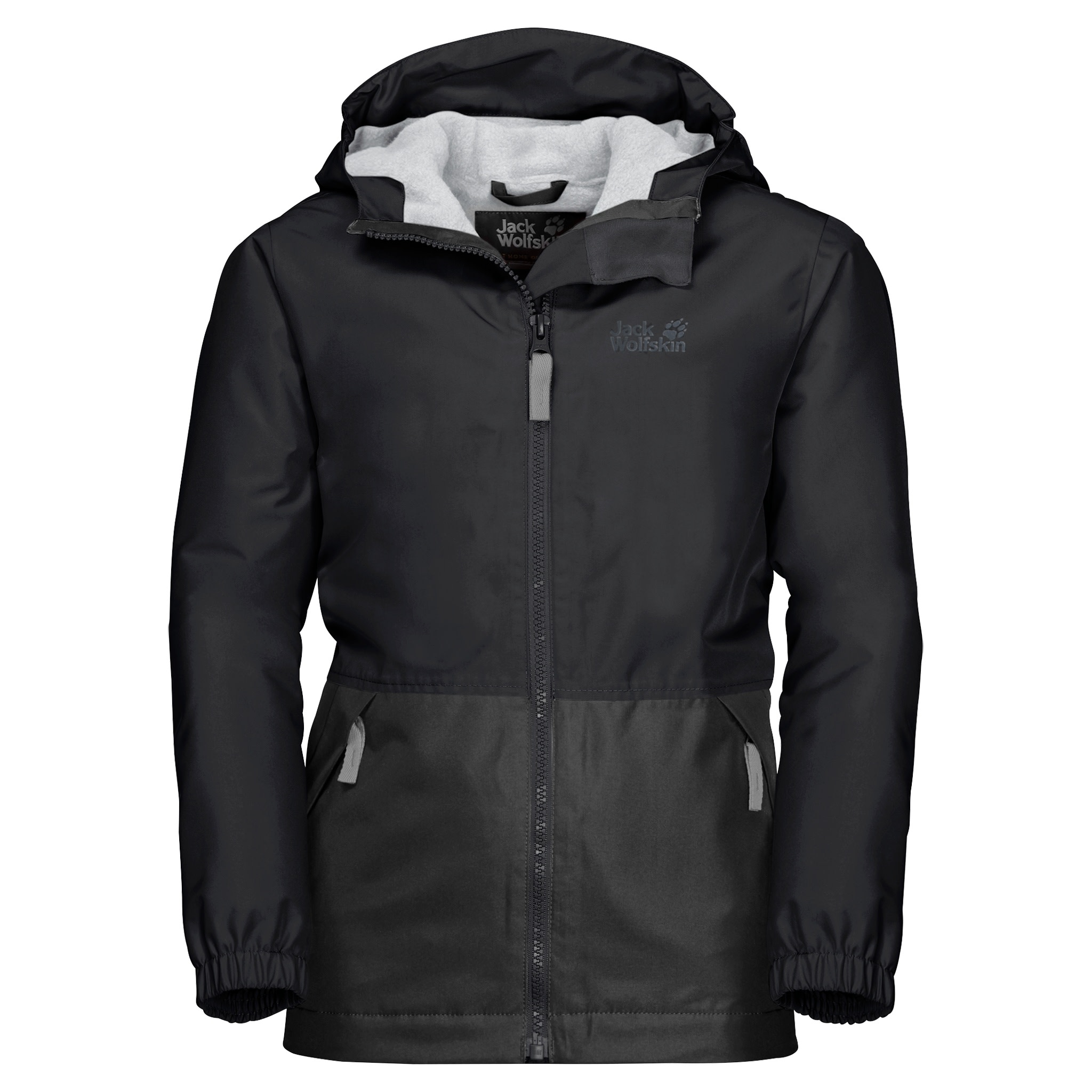 Jack Wolfskin Kids’ Snowy Days Jacket Black/Light Grey