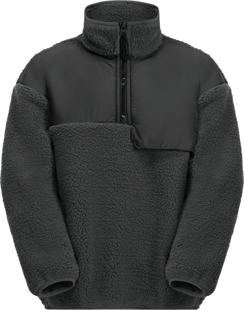 Jack Wolfskin Teens' Halfzip Fleece Granite Black