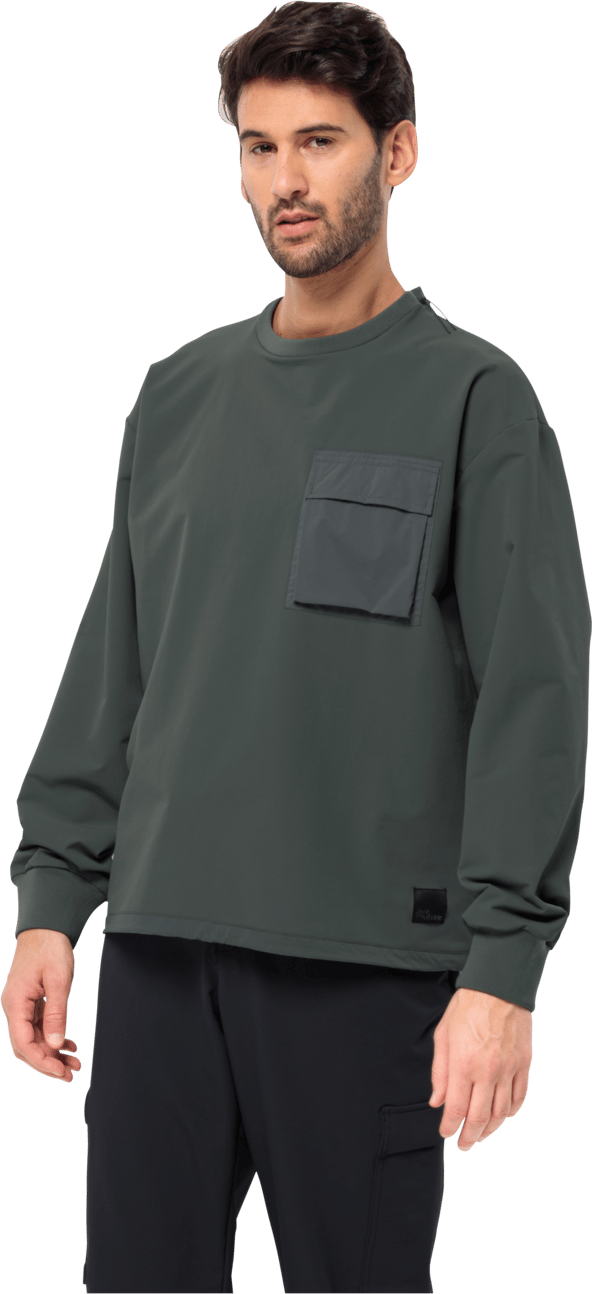 Jack Wolfskin Men's Wandermood Pullover Slate Green Jack Wolfskin