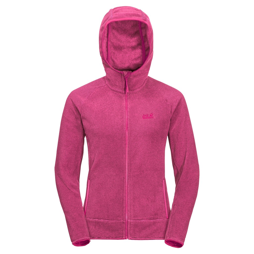 Jack Wolfskin Women’s Arco Jacket  Pink Peony Stripes