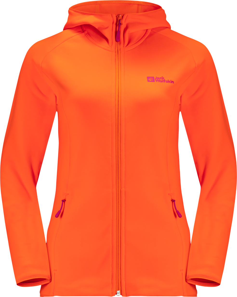 Jack Wolfskin Women's Baiselberg Hooded Full Zip Vibrant Orange