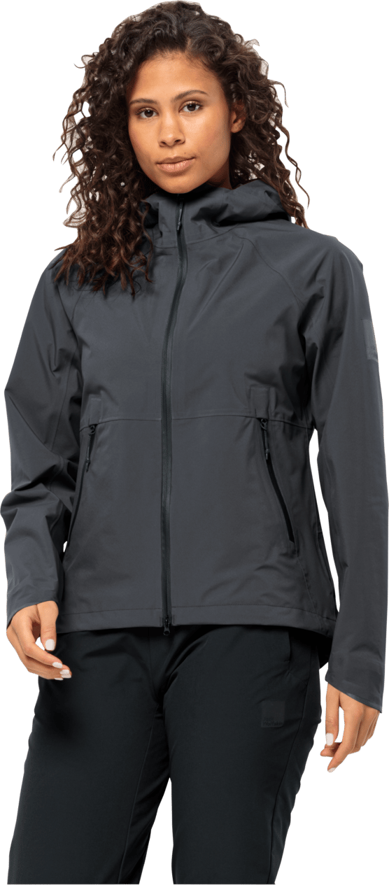 Jack Wolfskin Women's Bike Commute Mono Jacket Phantom Jack Wolfskin