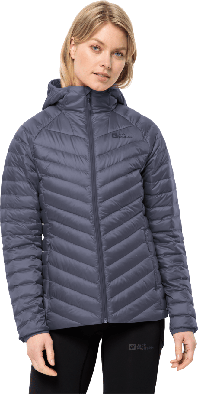 Jack Wolfskin Women's Passamani Down Hoody Dolphin Jack Wolfskin