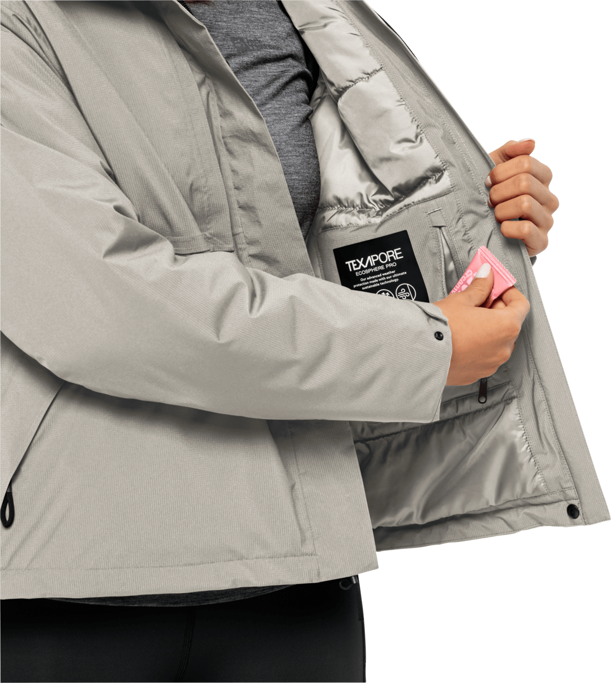 Women\'s Wandermood Jacket Dusty Grey | Outnorth here | Women\'s Grey Wandermood Jacket Dusty Buy