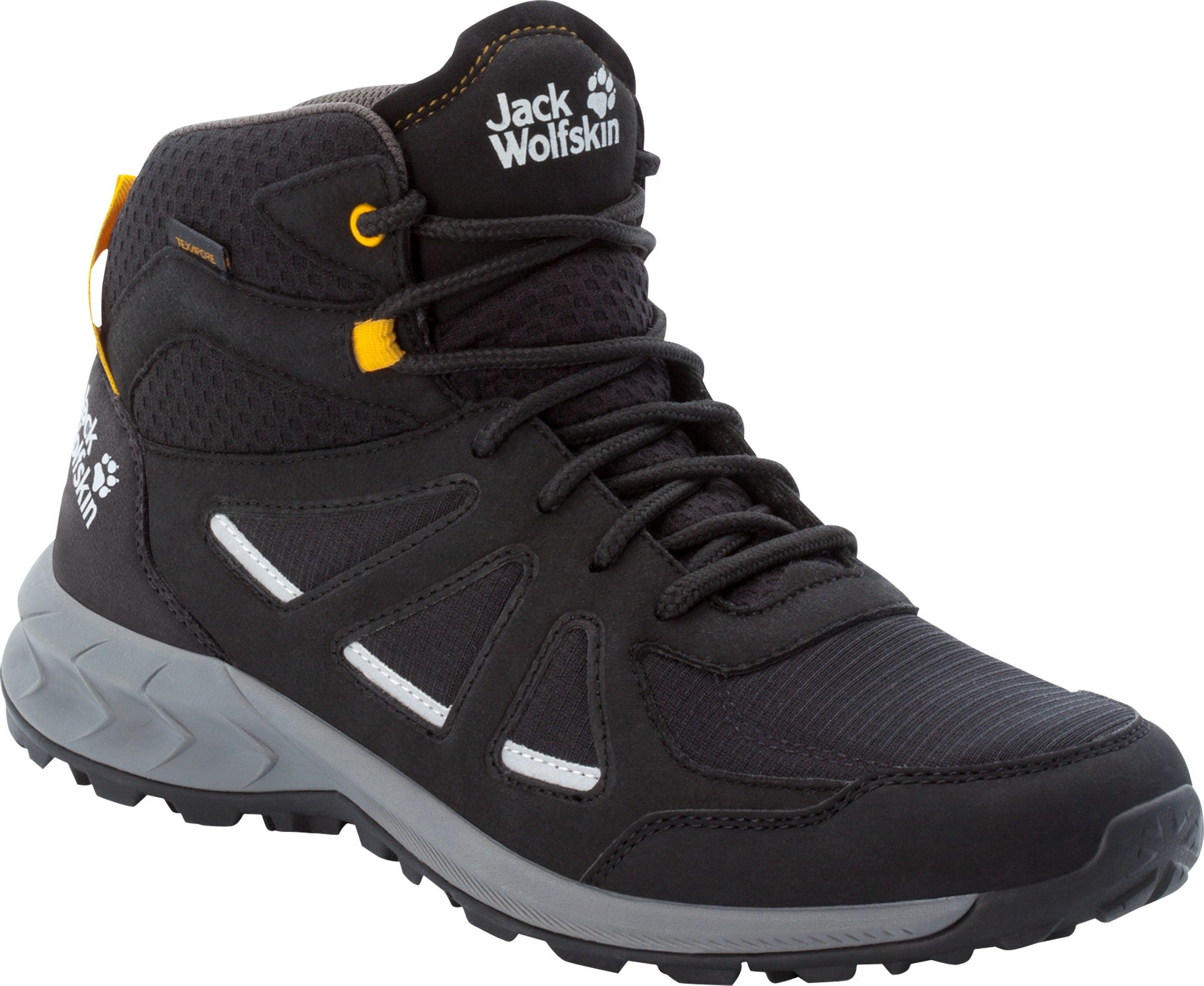 Men’s Woodland 2 Texapore Mid Black / Burly Yellow Xt