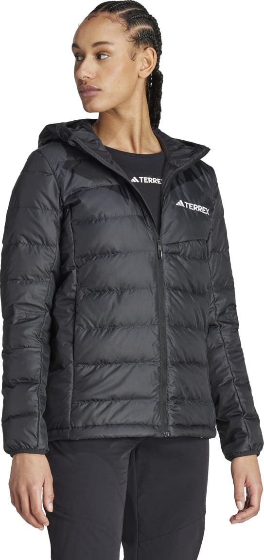 Adidas Women's Terrex Multi Light Down Hooded Jacka Black Adidas