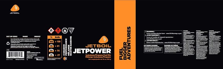 Jetboil Gas Fuel 450 g Nocolour Jetboil