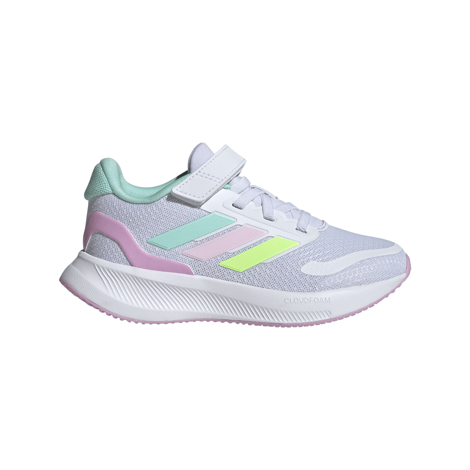 Adidas Runfalcon 5 El C Ftwr White/clear Mint/clear Pink