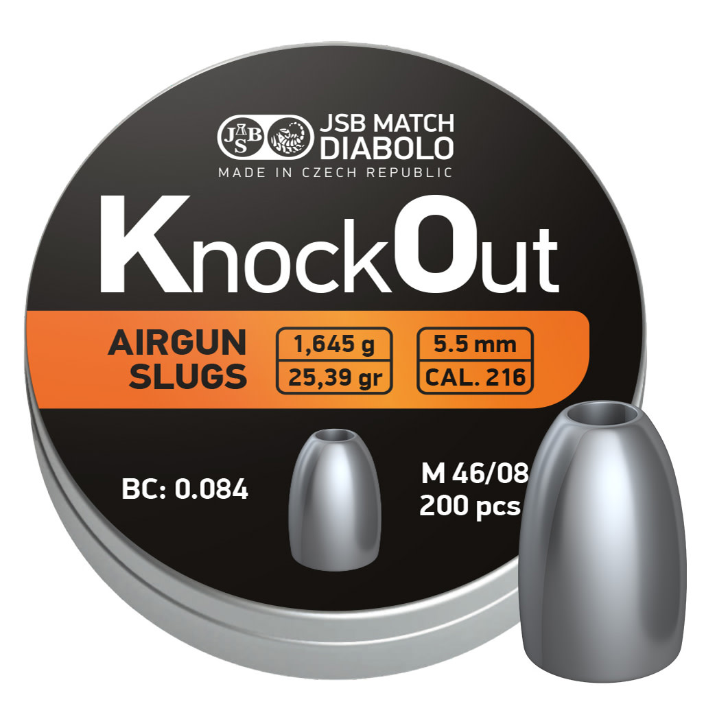 JSB KO Slugs 5,5 mm – 1,645 g Nocolour