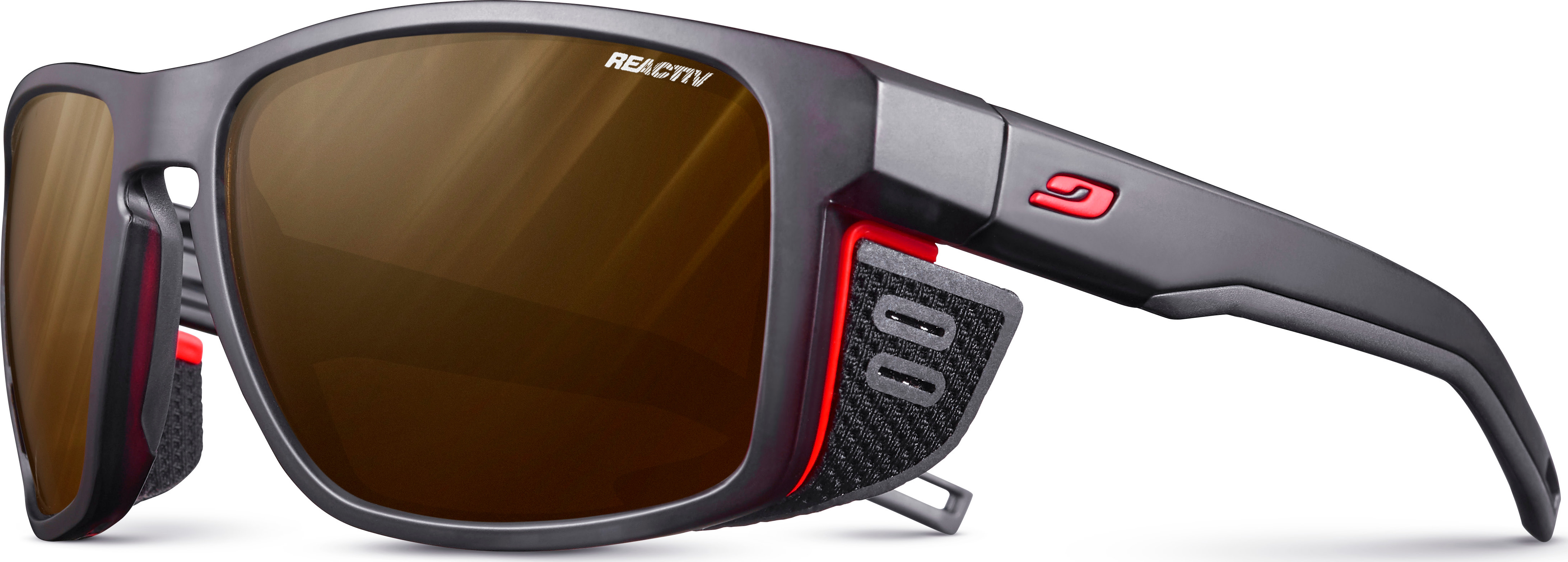 Julbo Shield Reactiv 2-4 Polarized Matt Translucent Black/Orange