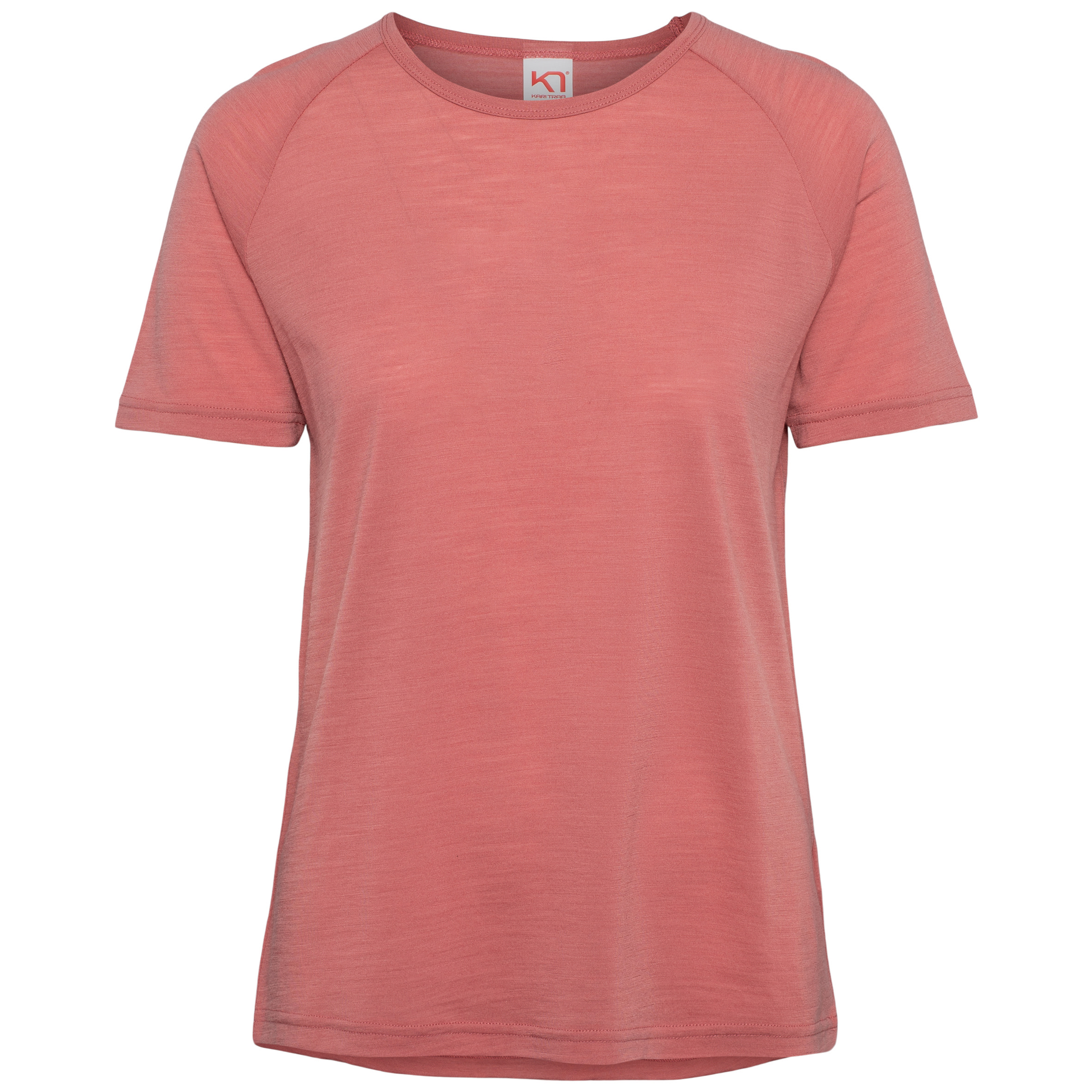 Kari Traa Women’s Sanne Wool Tee Dark Dusty Orange Pink