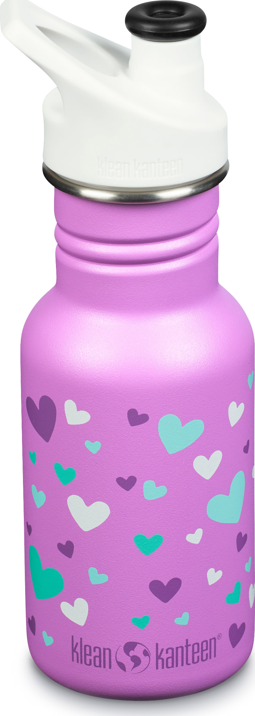 Klean Kanteen Kids’ Classic 355 ml (sport cap) Orchid Hearts