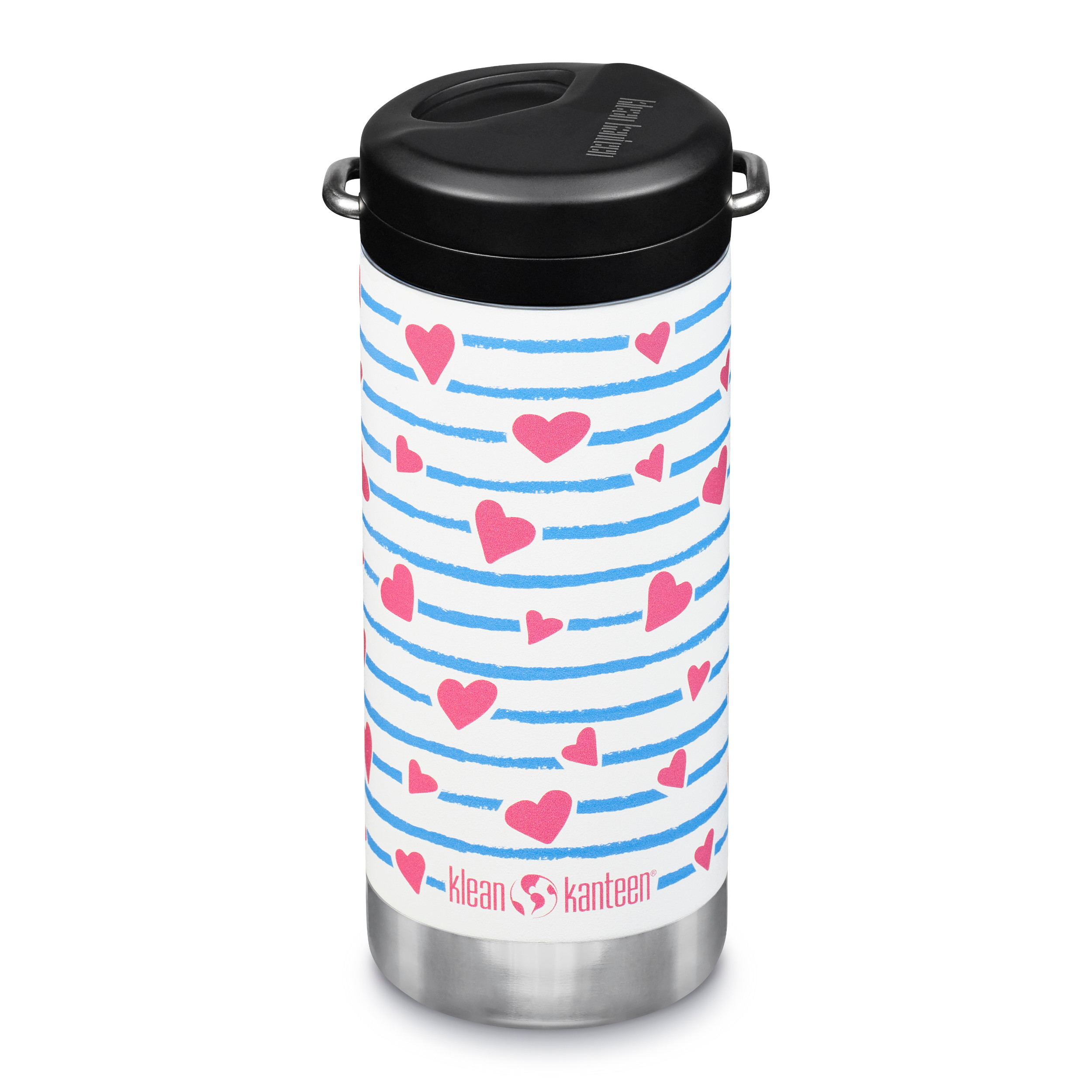 Klean Kanteen TKWide 355ml (Twist Cap) Heart Stripe | Buy Klean 