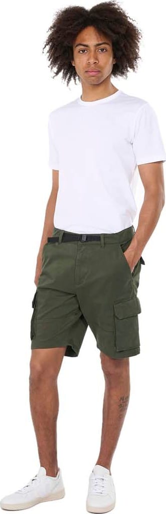 Knowledge Cotton Apparel Men's Cargo Stretched Twill Shorts  Forrest Night Knowledge Cotton Apparel