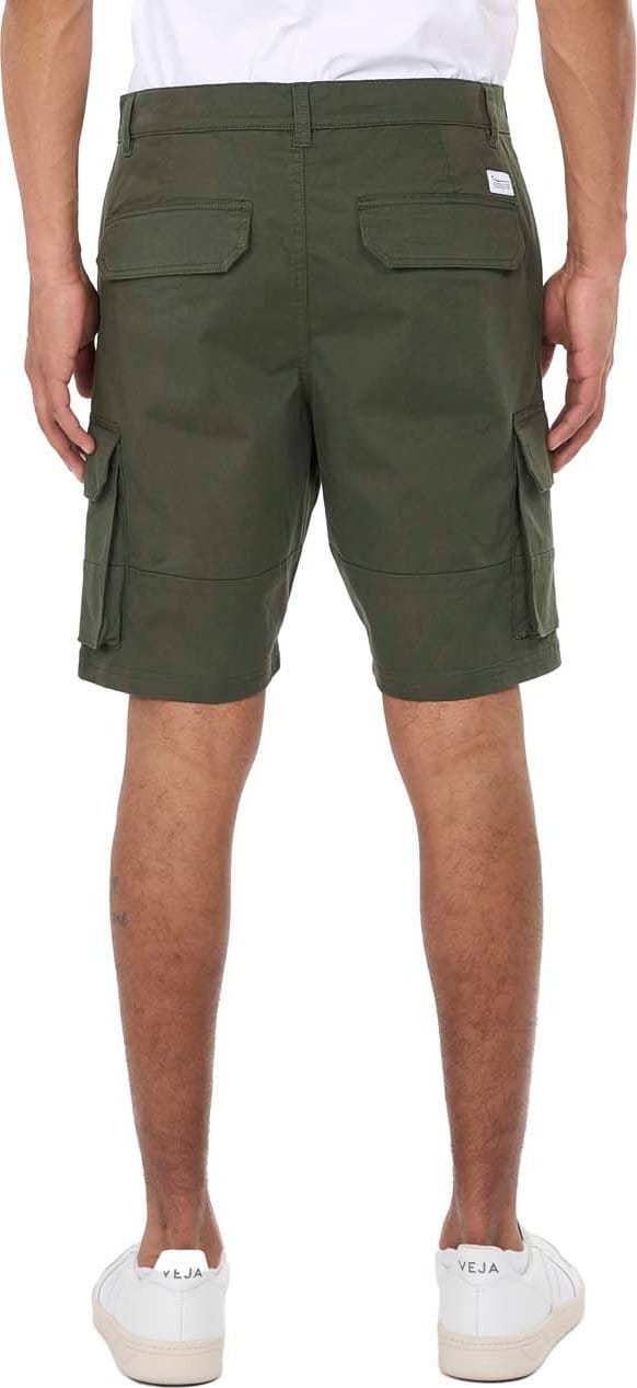 Knowledge Cotton Apparel Men's Cargo Stretched Twill Shorts  Forrest Night Knowledge Cotton Apparel