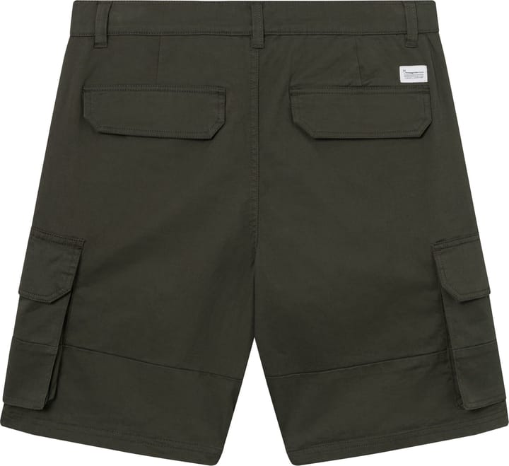 Knowledge Cotton Apparel Men's Cargo Stretched Twill Shorts  Forrest Night Knowledge Cotton Apparel