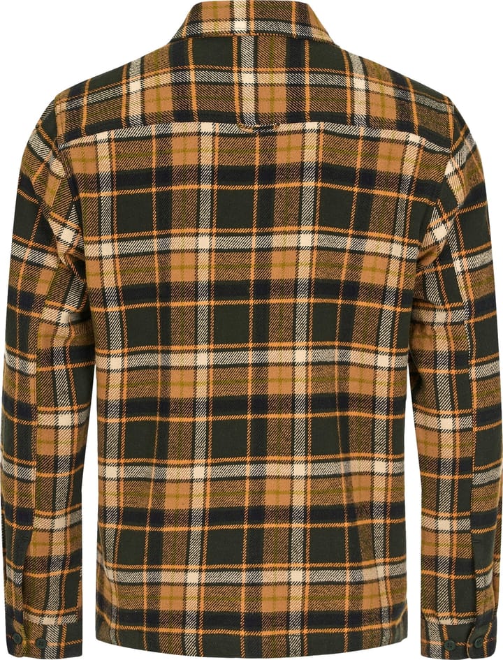 Knowledge Cotton Apparel Men's Big Checked Heavy Flannel Overshirt Forrest Night Knowledge Cotton Apparel