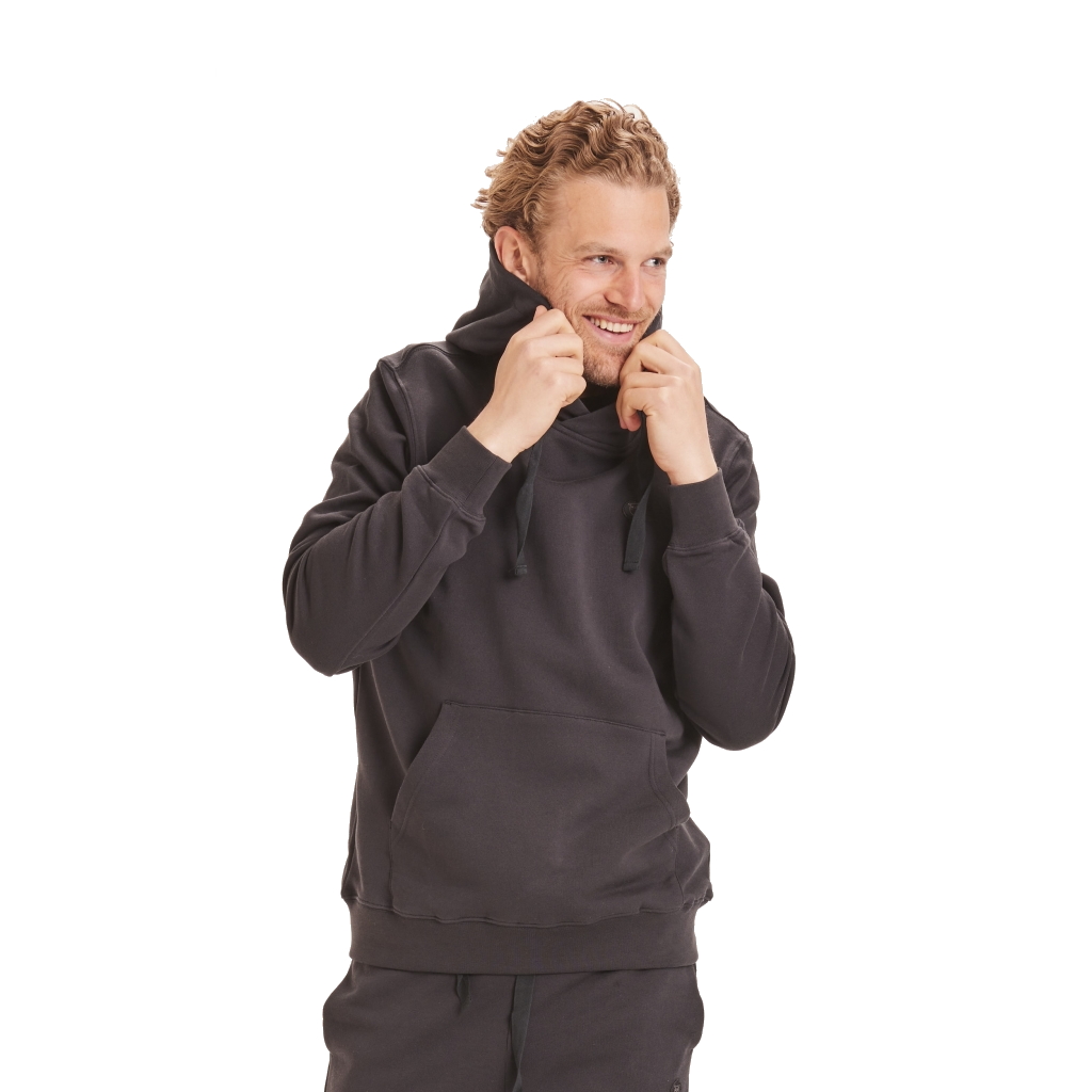 Men’s Elm Hood Basic Badge Sweat Black Jet