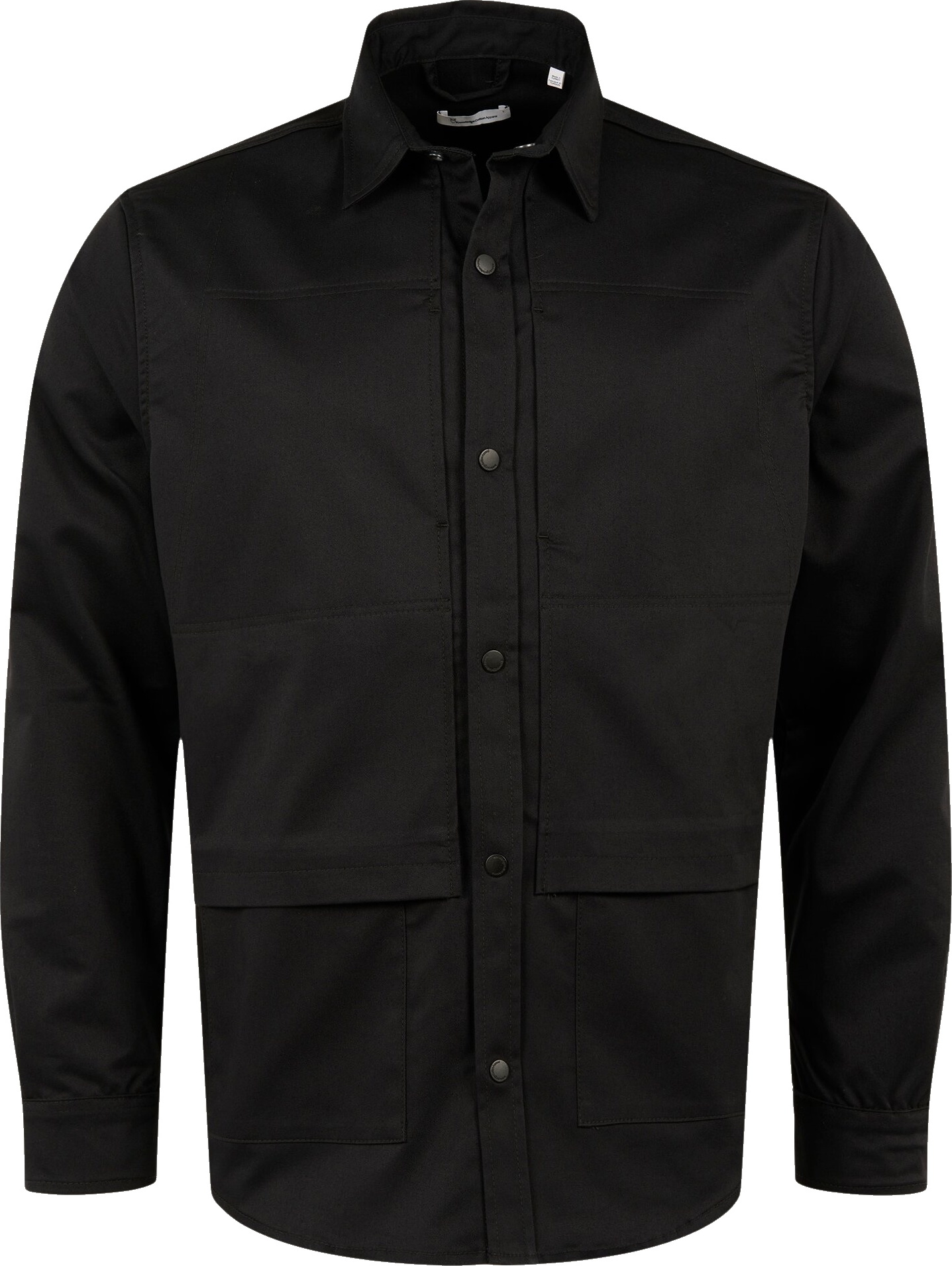 Knowledge Cotton Apparel Men’s Larch Utility Shirt Black Jet