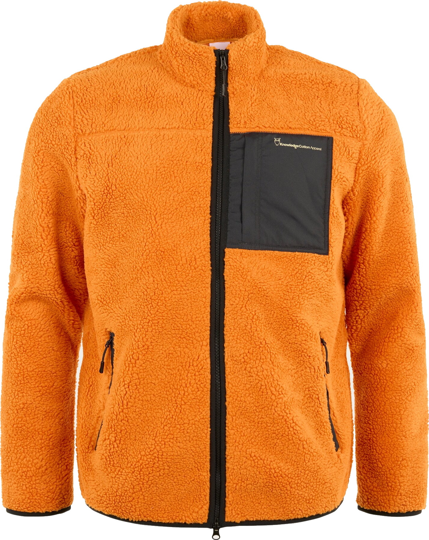 Knowledge Cotton Apparel Men’s Teddy Fleece Zip Sweat Desert Sun