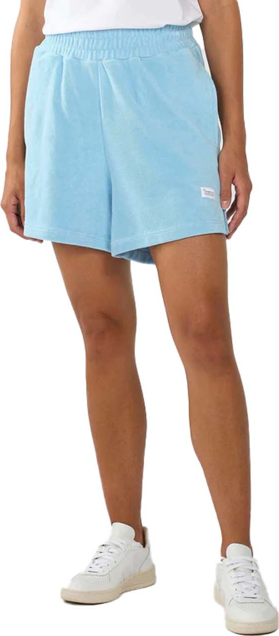 Women’s Terry Elastic Waist Shorts  Airy Blue