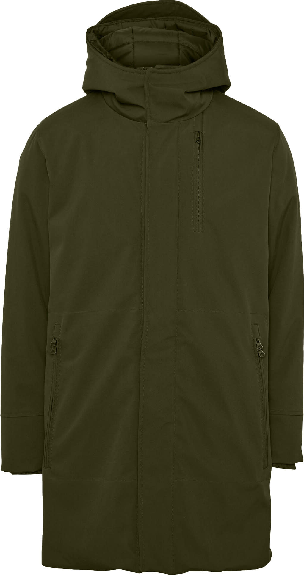 Knowledge Cotton Apparel Men’s Long Soft Shell Jacket Climate Shell™ Forrest Night