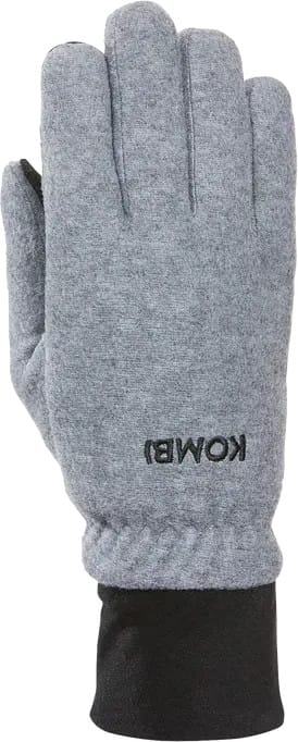 Kombi Men's Windguardian Fleece Gloves Heather Grey Kombi