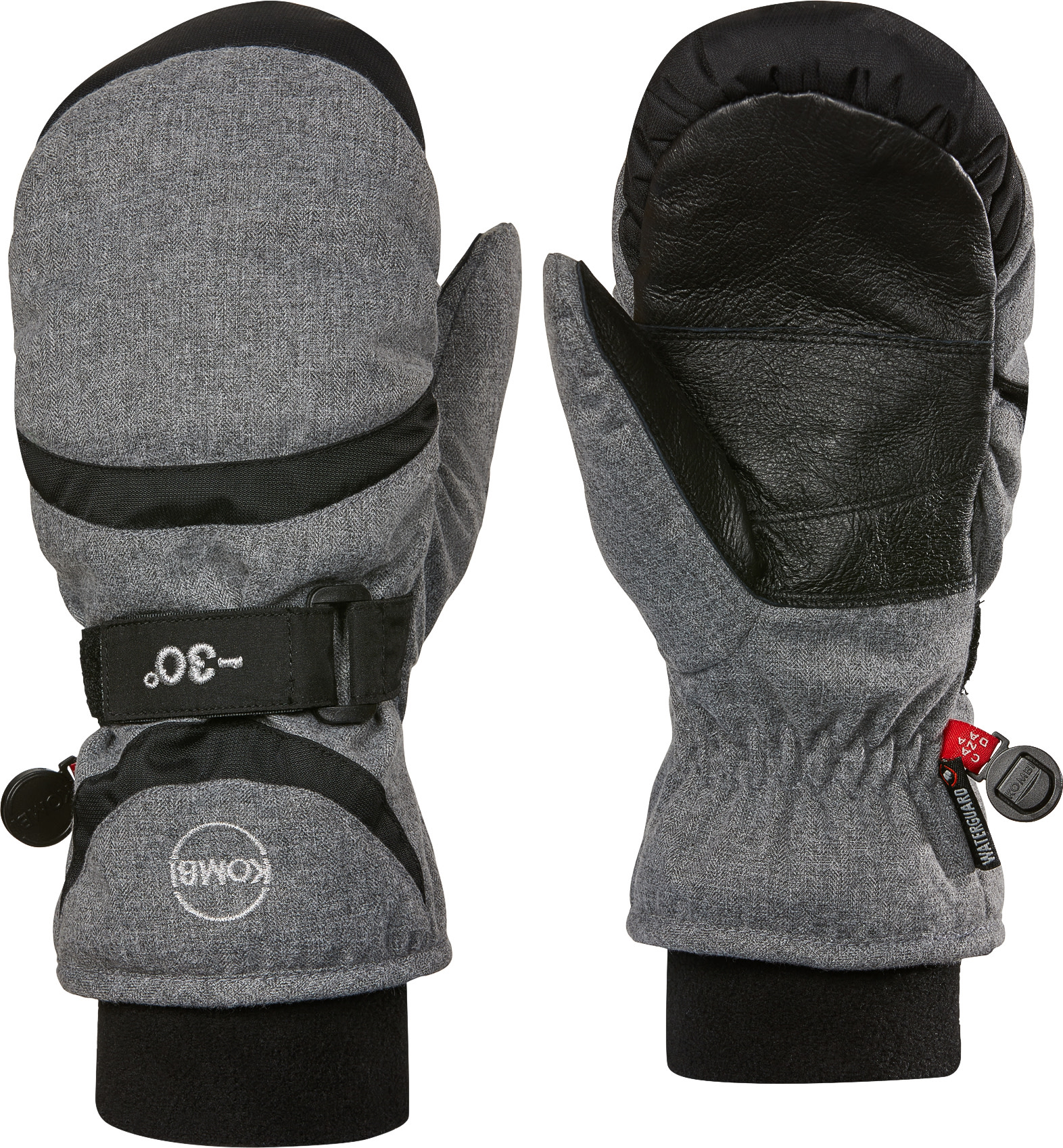 Kombi Women’s Spooky WaterGuard Mittens (2022) Grey Melange