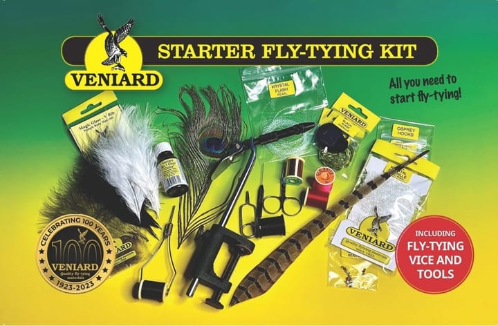 Veniard Starter Fly Tying Kit Fluebindesett Med Alt Det Nødvendige Veniard