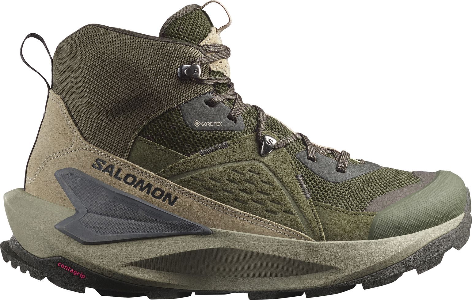 Salomon Men's Elixir Mid GORE-TEX Peat/Vintage Khaki/Castlerock