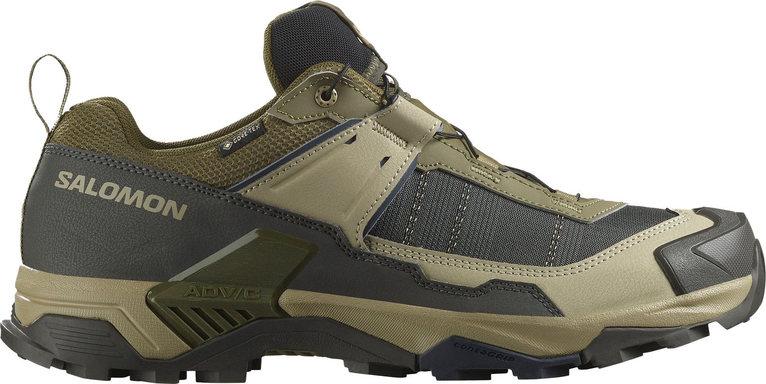 Salomon Men's X Ultra 5 GORE-TEX Martini Olive/gray Green/blue Night