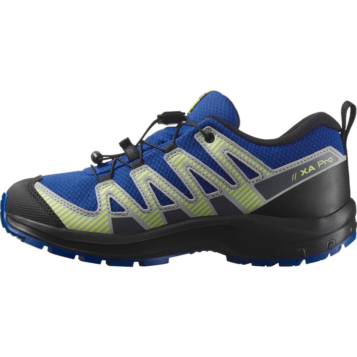 Salomon Kids' XA Pro V8 Waterproof Nautical Blue/black/sharp Green Salomon