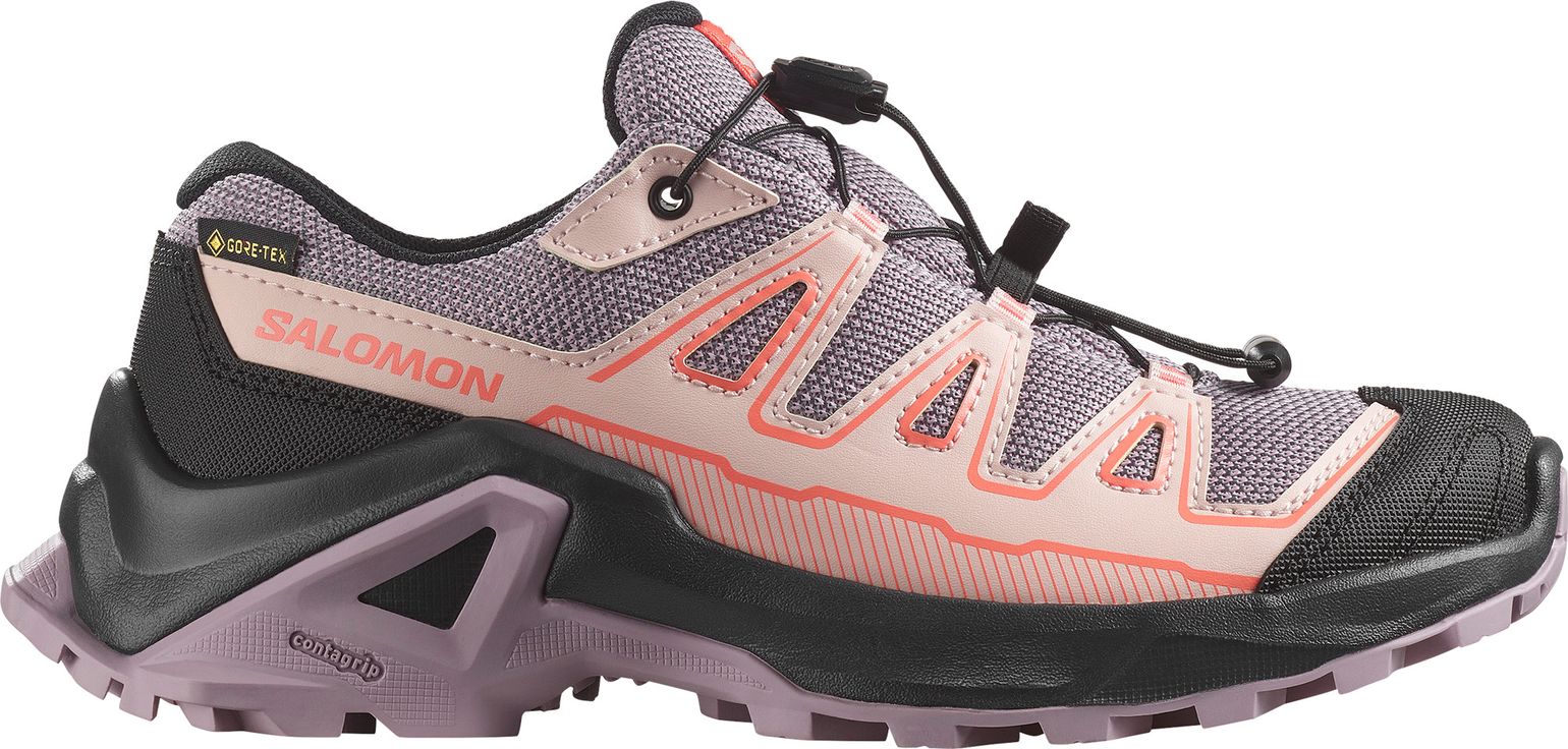 Salomon Kids' X Ultra GORE-TEX Nirvana/black/fusion Coral