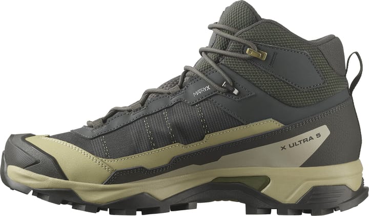 Salomon Men's X Ultra 5 Mid GORE-TEX Peat/gray Green/blue Nights Salomon