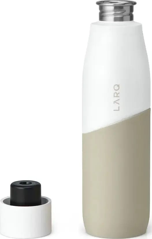 LARQ Bottle PureVis - Self-Cleaning and Insulated Stainless Steel Water  Bottle with UV Water Sanitizer, 17oz, Granite White