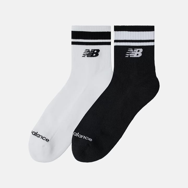 New Balance Run Repreve Ankle 2 Pack White/black