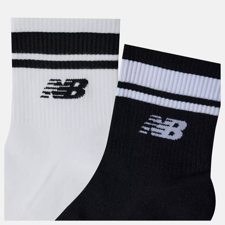 New Balance Run Repreve Ankle 2 Pack White/black