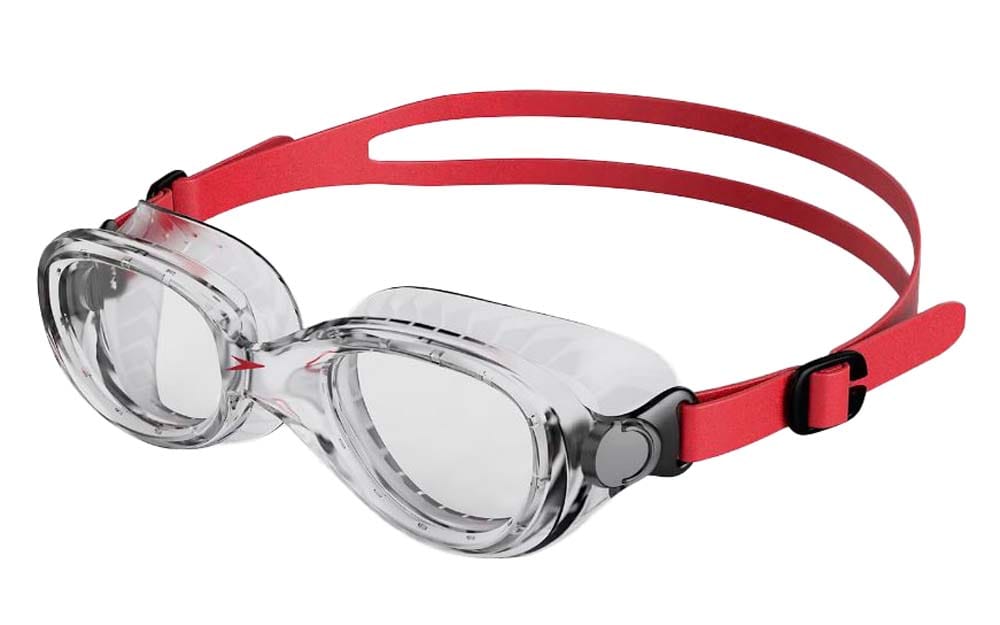 Speedo Juniors' Futura Classic Goggles Lava Red/Clear