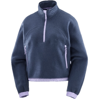 Salomon Chroma Fleece Crop W Blue Nights/