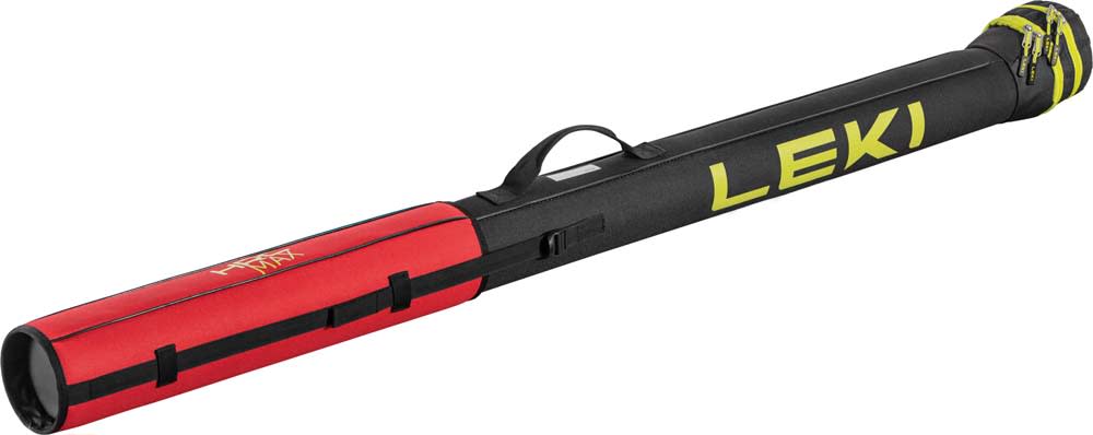 Leki Cross Country Tube Bag 2-pairs Bright Red-Black-Neonyellow